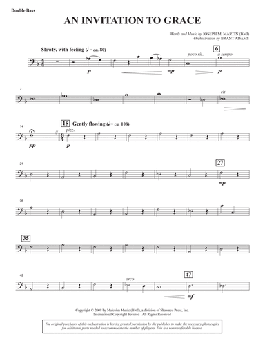 An Invitation To Grace - Double Bass