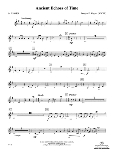 Ancient Echoes of Time: 1st F Horn
