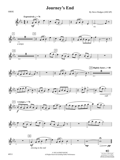 Journey's End: Oboe