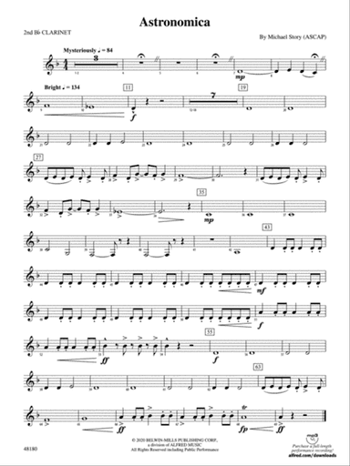 Astronomica: 2nd B-flat Clarinet