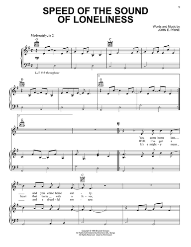 Speed Of The Sound Of Loneliness