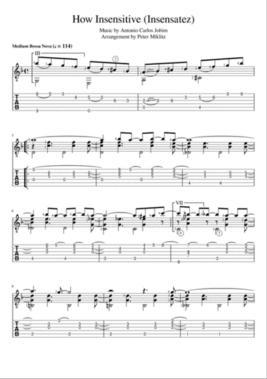 How Insensitive (insensatez)