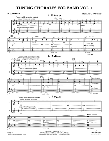 Tuning Chorales for Band - Bb Clarinet 1