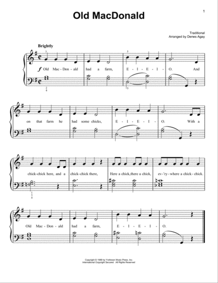 Old MacDonald (arr. Denes Agay)