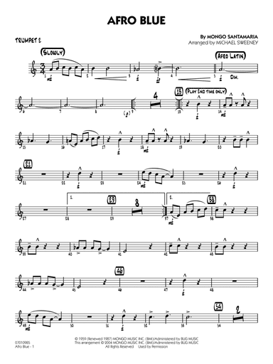 Afro Blue (arr. Michael Sweeney) - Trumpet 2