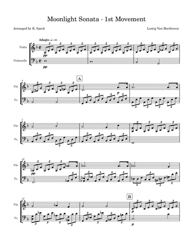 Moonlight Sonata - Movement 1