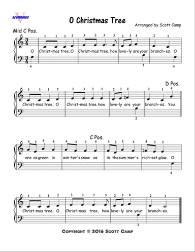 O Christmas Tree (First Year Piano Students)