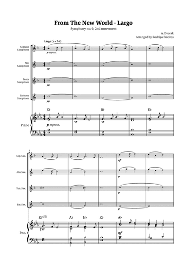 Largo (2nd movement of the Symphony no. 9 'From The New World')