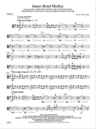 James Bond Medley: Viola