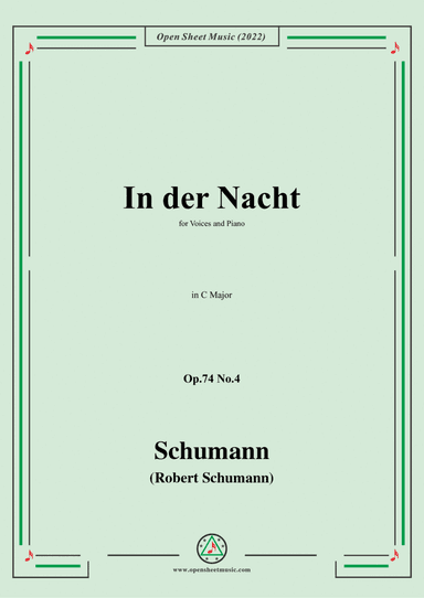 Schumann-In der Nacht,Op.74 No.4,in C Major