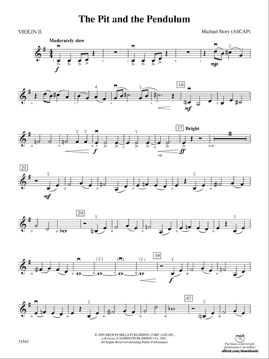 The Pit and the Pendulum: 2nd Violin