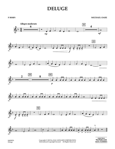 Deluge - F Horn
