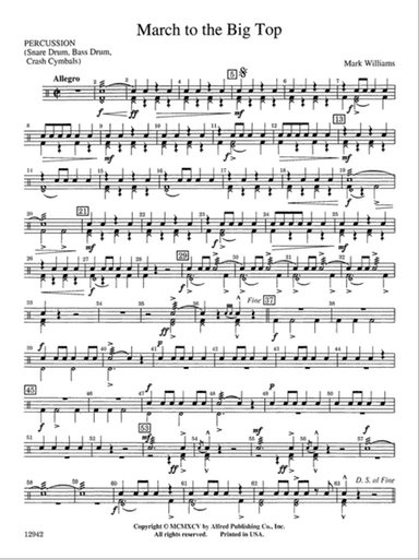 March to the Big Top: 1st Percussion