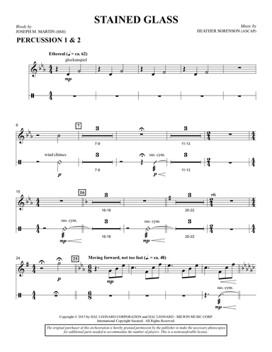Stained Glass - Percussion 1 & 2