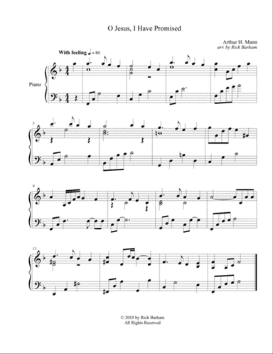 O Jesus, I Have Promised