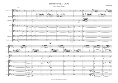 Septet No.3 Opus 23 for Wind and Strings