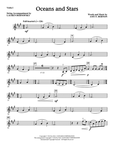 Oceans and Stars - Violin I