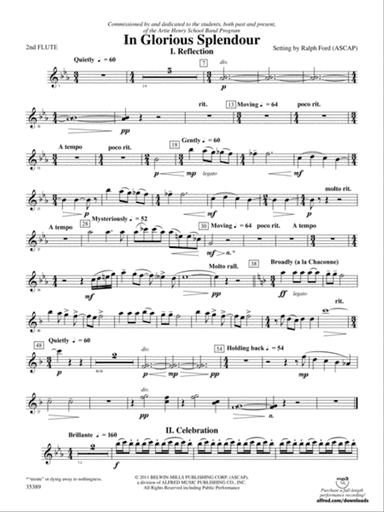 In Glorious Splendour: 2nd Flute