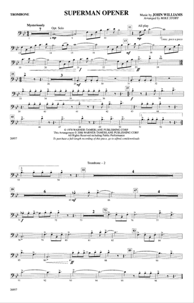 Superman Opener: 1st Trombone