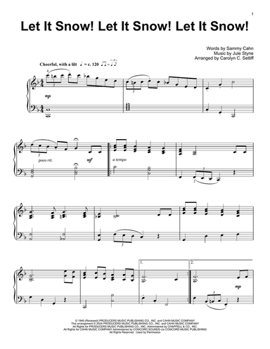Let It Snow! Let It Snow! Let It Snow! (arr. Carolyn C. Setliff)