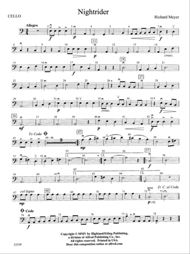 Nightrider: Cello
