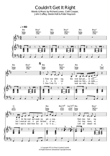 Couldn't Get It Right