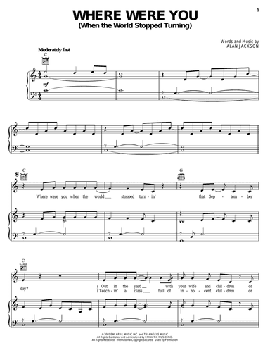 Where Were You (When The World Stopped Turning)