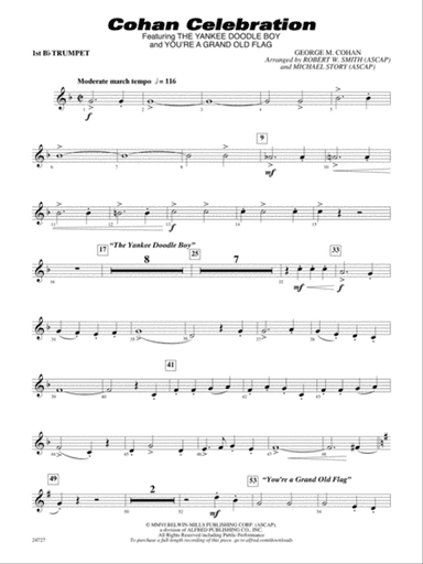 Cohan Celebration: 1st B-flat Trumpet