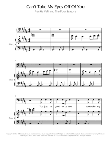 Can't Take My Eyes Off Of You