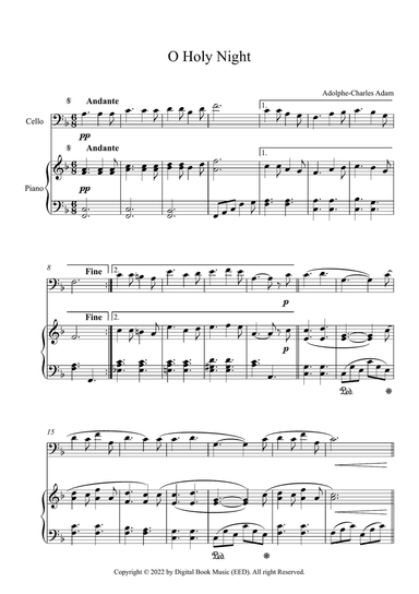 O Holy Night - Adolphe-Charles Adam (Cello + Piano)