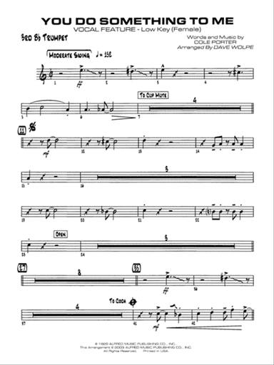 You Do Something to Me: 3rd B-flat Trumpet