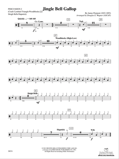 Jingle Bell Gallop: 2nd Percussion