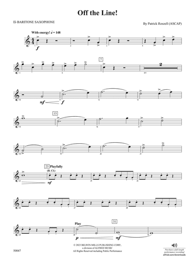 Off the Line!: E-flat Baritone Saxophone