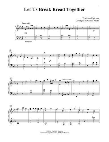 Let Us Break Bread Together (arr. Glenda Austin)