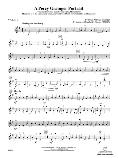 A Percy Grainger Portrait: 2nd Violin