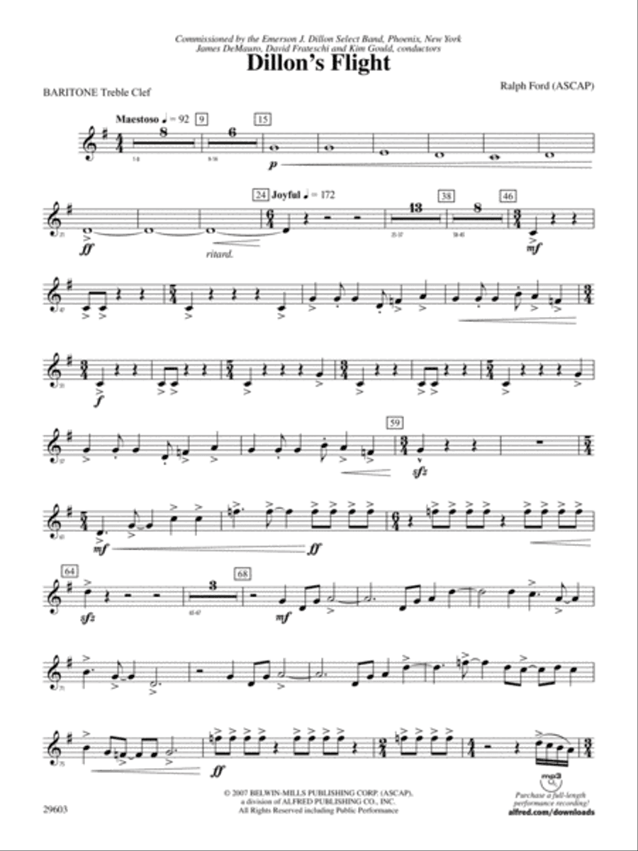 Dillon's Flight: Baritone T.C.