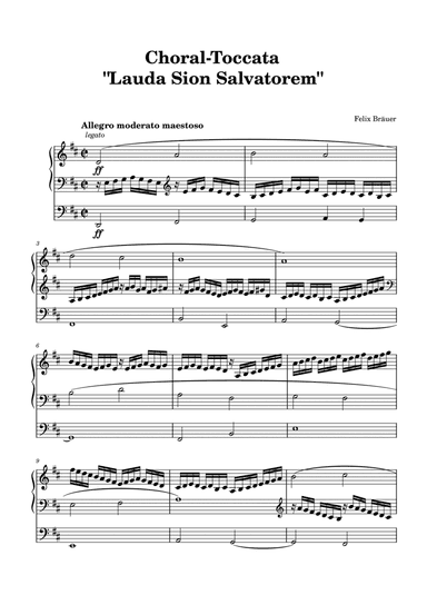 Toccata "Lauda Sion Salvatorem"