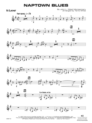Naptown Blues: 1st B-flat Clarinet