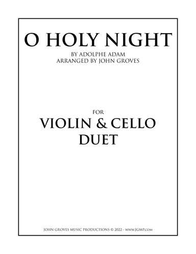 O Holy Night - Violin & Cello Duet