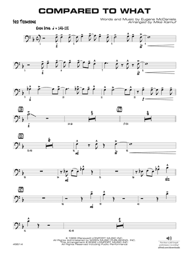Compared to What: 3rd Trombone