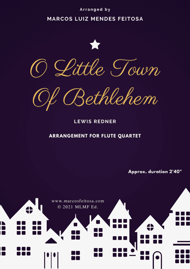 O Little Town of Bethlehem - Flute Quartet