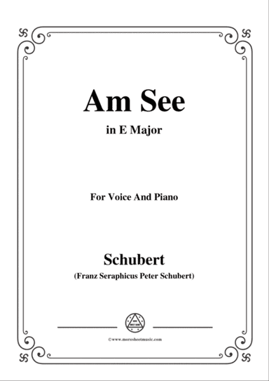 Schubert-Am See,in E Major,for Voice&Piano