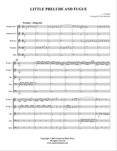 Little Prelude and Fugue in G