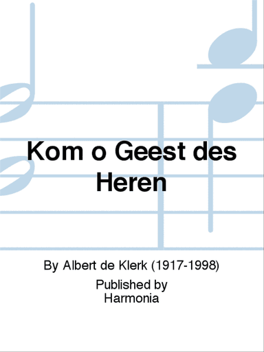 Kom o Geest des Heren