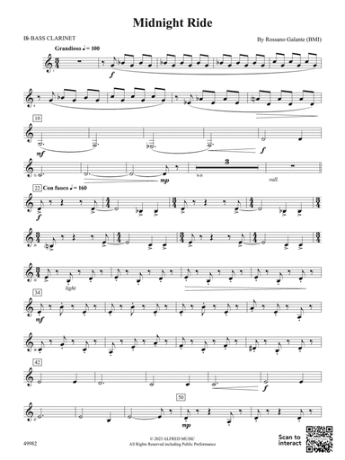 Midnight Ride: B-flat Bass Clarinet