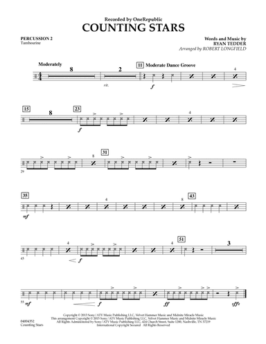 Counting Stars - Percussion 2