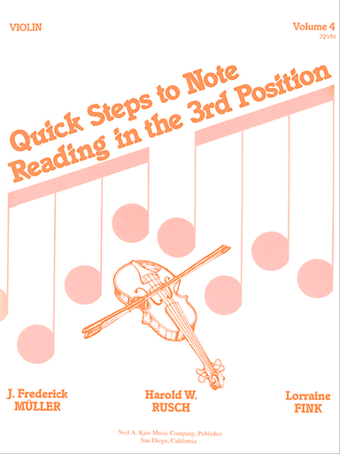 Quick Steps To Notereading, Vol 4 - Violin