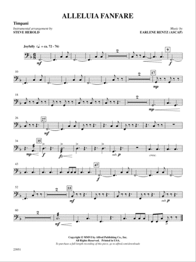 Alleluia Fanfare: Timpani