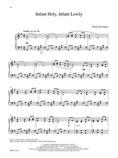 Infant Holy, Infant Lowly