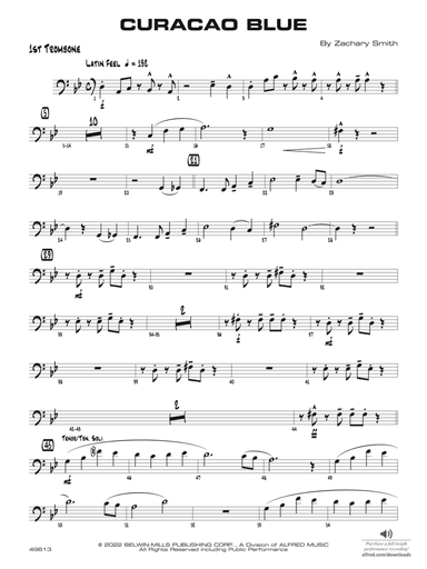 Curacao Blue: 1st Trombone